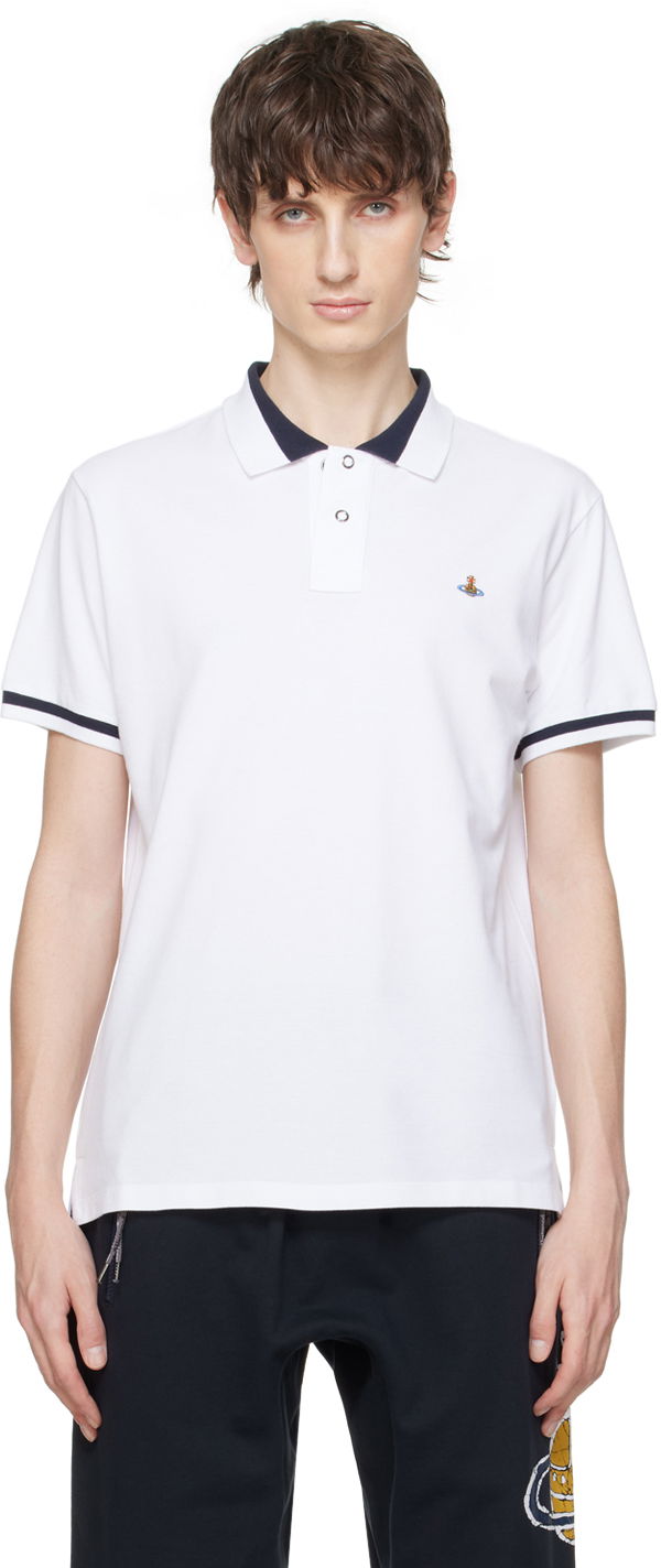 Polo majica Vivienne Westwood Classic Polo Tee Bijela | 2H01000I-J0009-