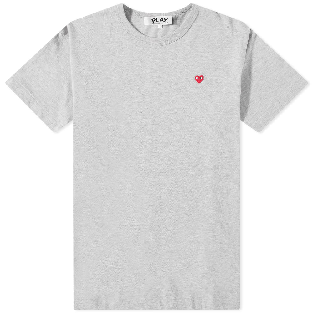 Majica kratkih rukava Comme des Garçons Play Small Red Heart Tee Siva | P1T306-1, 0