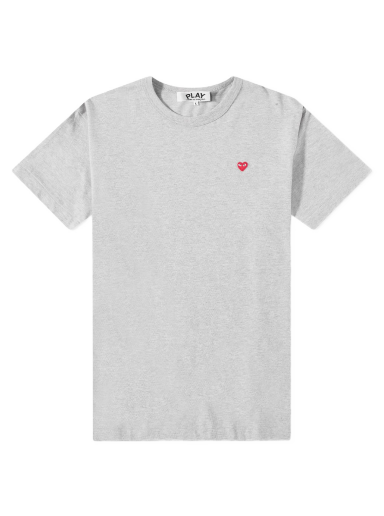 Majica kratkih rukava Comme des Garçons Play Small Red Heart Tee Siva | P1T306-1