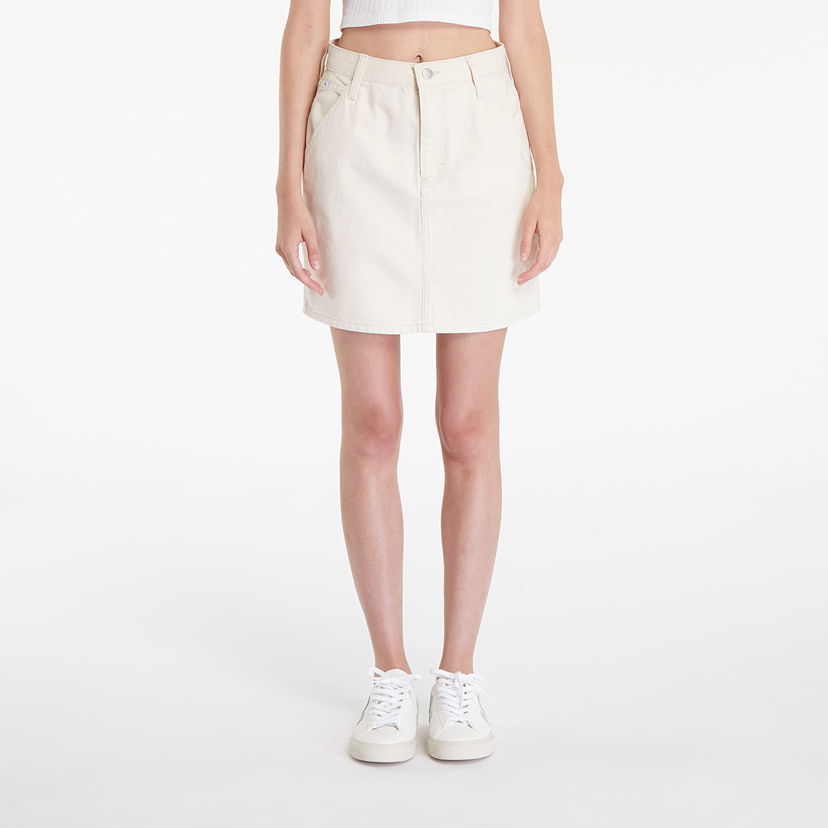Suknja CALVIN KLEIN Hr A-Line Mini Skirt Hammerloop White Bijela | J20J224345 1AA