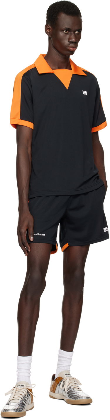 Kratke hlače Wales Bonner Wales Bonner Home Jersey Shorts Crna | US25JE21-PL04-999 TECHNICAL JRSY, 3