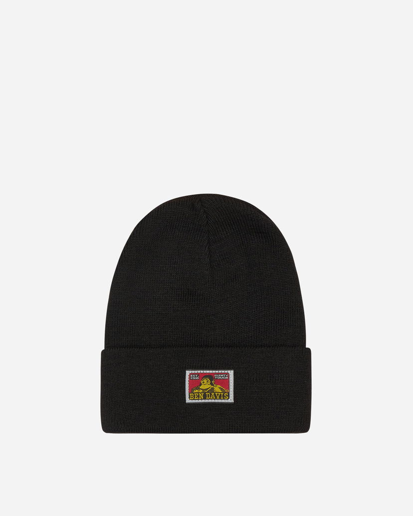 Kapica Ben Davis Logo Knit Beanie Crna | BEN9295 001