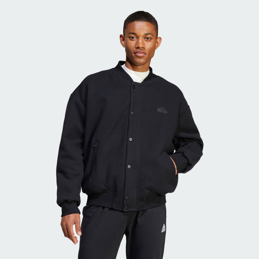 Bomber jakna adidas Performance Fleece Bomber Jacket Crna | IW3550