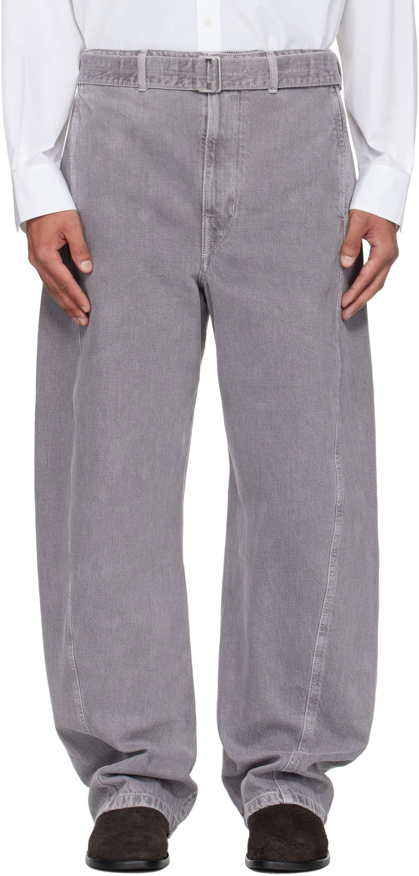 Jeans LEMAIRE Lemaire Twisted Belted Jeans Siva | PA326 LD1062