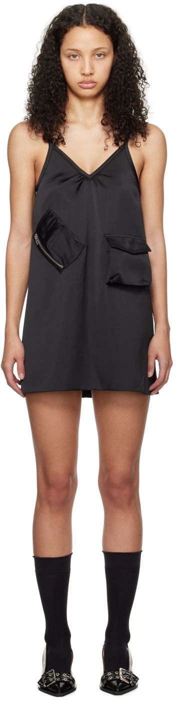 Haljina We11done We11done Pocket Minidress Crna | WD-OP0-24-149-W-BK