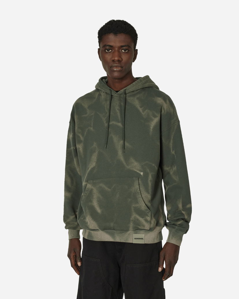 Dukserice Neighborhood Tie-Dye Hooded Sweatshirt Olive Drab Zelena | 241FPNH-CSM10 OD