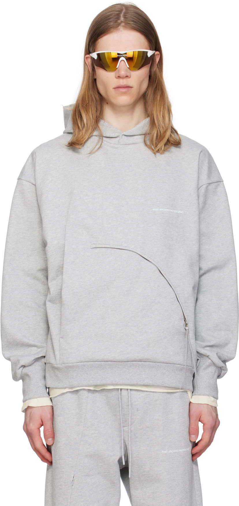 Dukserice Post Archive Faction (PAF) Post Archive Faction (PAF) 8.0 Center Hoodie Siva | 8.0 THC-G