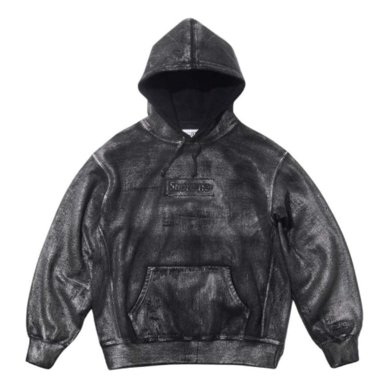 Dukserice Supreme Foil Box Logo Hoodie Crna | SUP-SS24-109