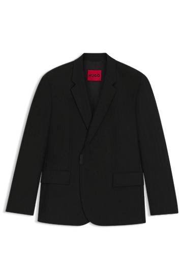 Jakna BOSS Slim-Fit Suit Jacket Crna | 50549053