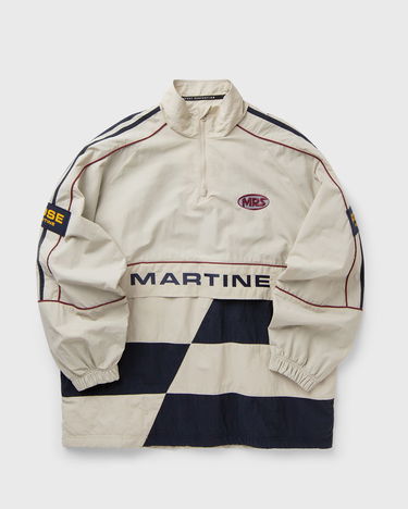 Vjetrovka Martine Rose Martine Racing Stripe Checkerboard Half-Zip Pullover Višebojno | 121WP01052-WHT, 0