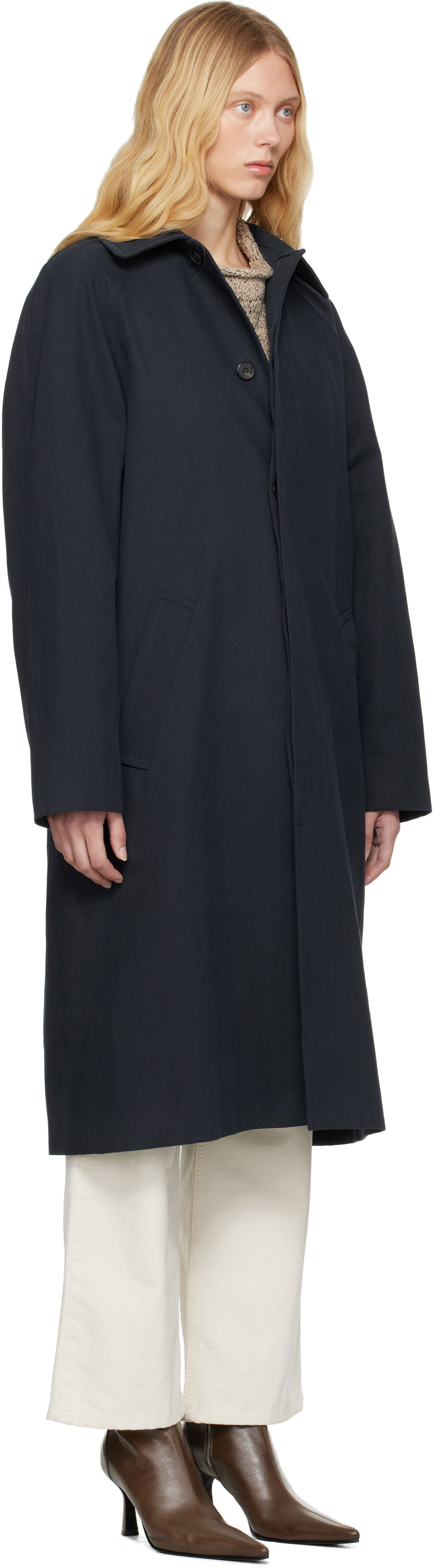 Trenčkot A.P.C. A.P.C. Eduoard Mac Trench Coat Tamnoplava | COGXT-M01549, 1