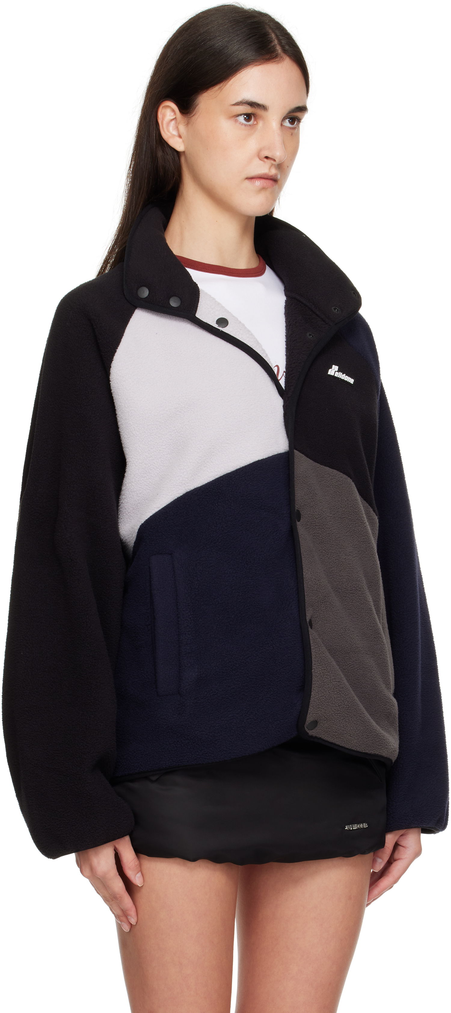 Jakna We11done We11done Colorblock Fleece Jacket Višebojno | WD-TJ2-25-876-U-BK, 1