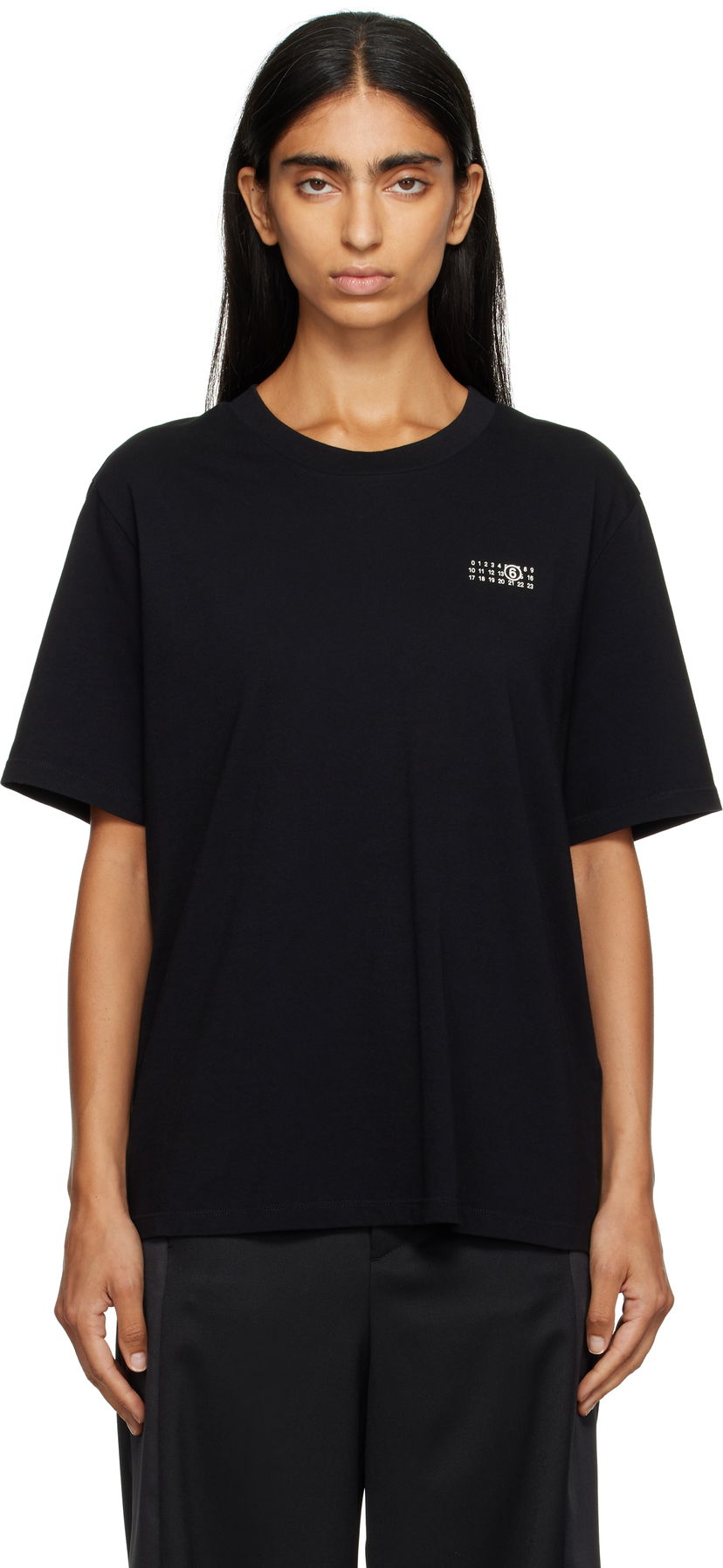 Majica kratkih rukava Maison Margiela MM6 Maison Margiela Cotton Jersey T-Shirt Crna | SH2GC0031 M20048