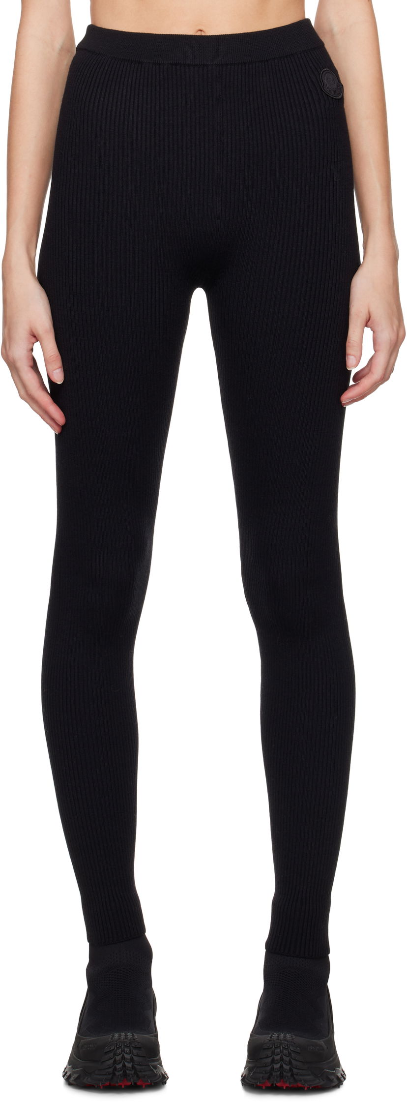 Tajice Moncler Two-Pack Rib-Knit Leggings Crna | J20939G00005M1259