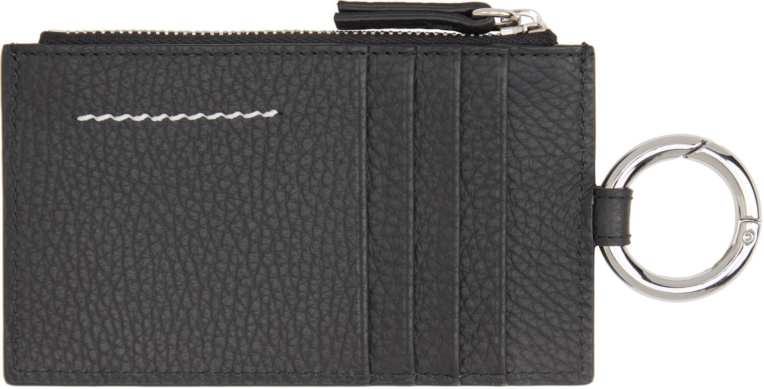 Novčanik Maison Margiela MM6 Maison Margiela Zip Card Holder with Key Ring Crna | SA6UI0031 P8336, 1