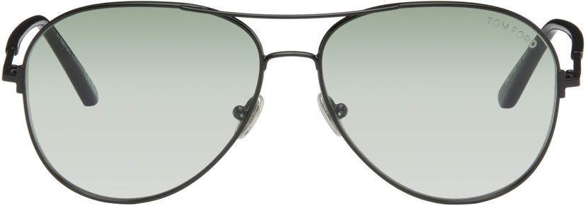 Sunčane naočale Tom Ford Tom Ford Polarized Clark Aviator Sunglasses Crna | FT0823_5901P
