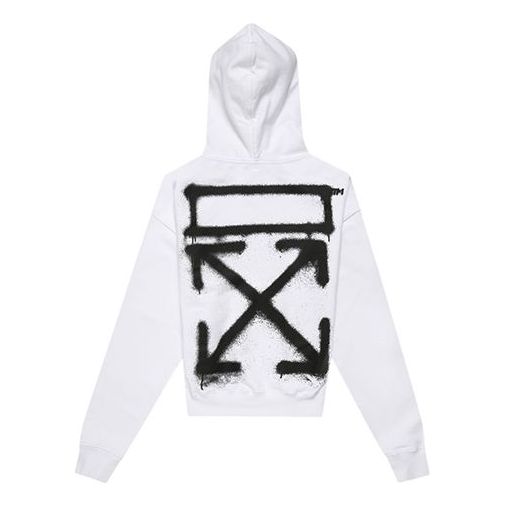 Dukserice Off-White Off-White SS20 Spray Painting Oversized Hoodie Bijela | OMBB037R20E300150110