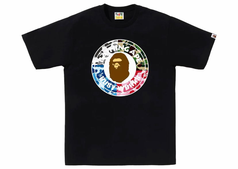 Majica kratkih rukava BAPE BAPE ABC Camo Crazy Busy Works Tee Black Crna | 1J80-110-009