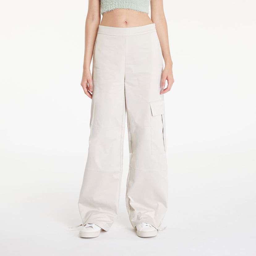 Jeans CALVIN KLEIN Satin Cargo Utility Pant Eggshell Bijela | J20J223921 ACF
