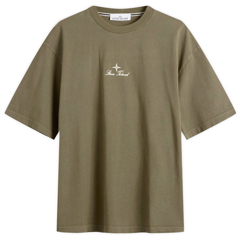 Majica kratkih rukava Stone Island Multiaxial Sashiro Embroidery T-Shirt Zelena | K2S152100021-V0054