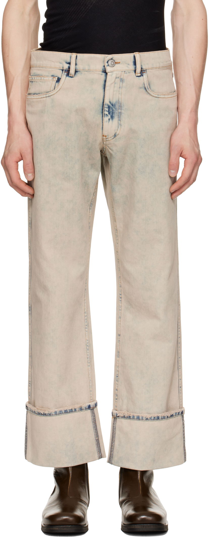 Jeans Coperni Coperni Boyfriend Jeans Bež | COPP122F2035MEN