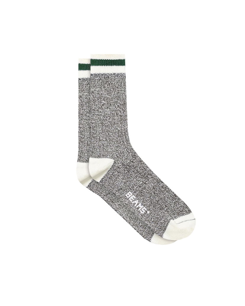 Čarape BEAMS Beams+ Rag Crew Socks Siva | 38430005479-05