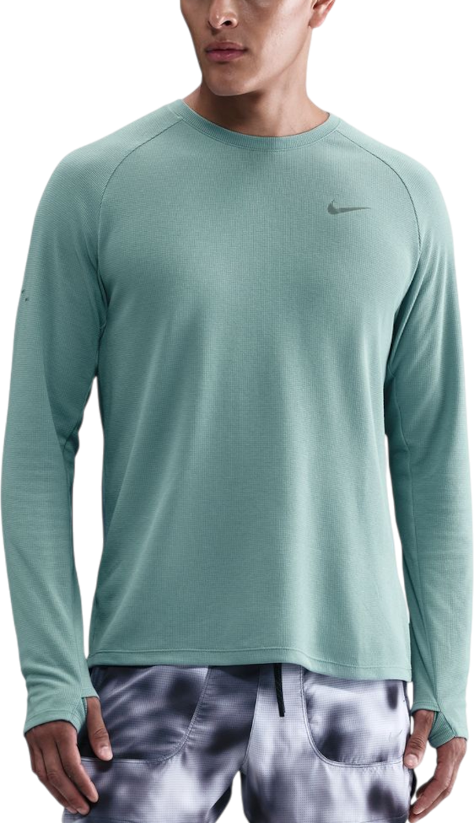 Dukserice Nike Stride Textured Long-Sleeve Running Top with Thumbholes Tirkiz | hv2705-017, 0