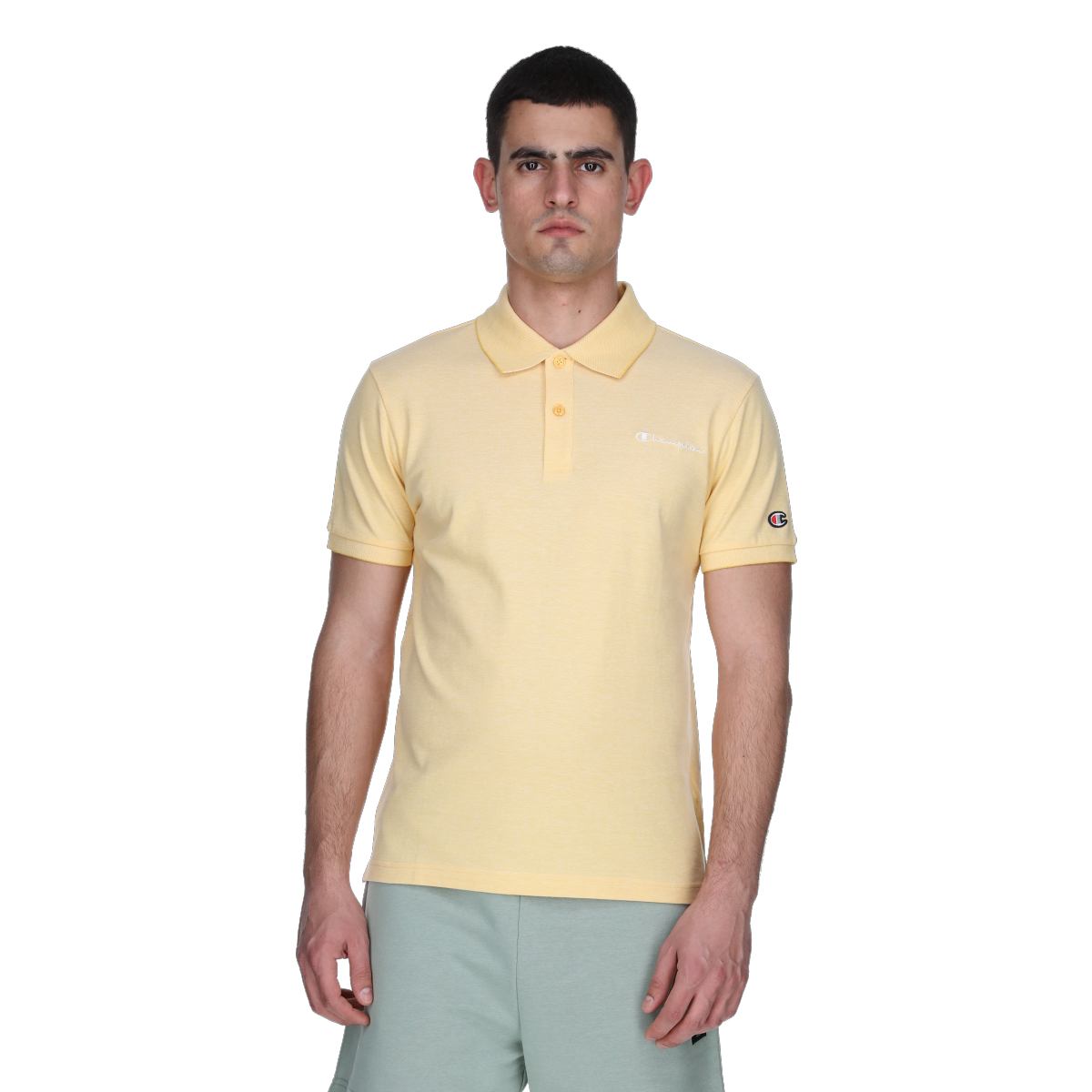 Polo majica Champion Short Sleeve Pique Polo Žuta | 221485-YM003, 0