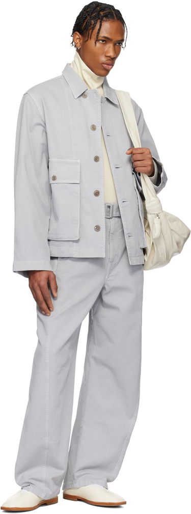 Jakna LEMAIRE Lemaire Boxy Denim Jacket Siva | OW306 LD1036, 4