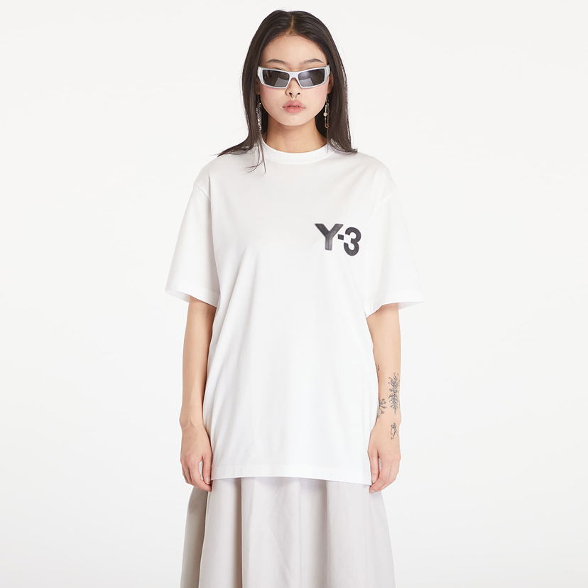 Majica kratkih rukava Y-3 Logo Short Sleeve Tee UNISEX Core White Bijela | JE9281