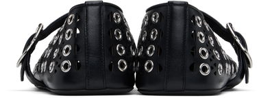 Tenisice i cipele Alaïa ALAÏA Vienne Lambskin Eyelets Ballerina Flats Crna | AA3A029CK277, 1