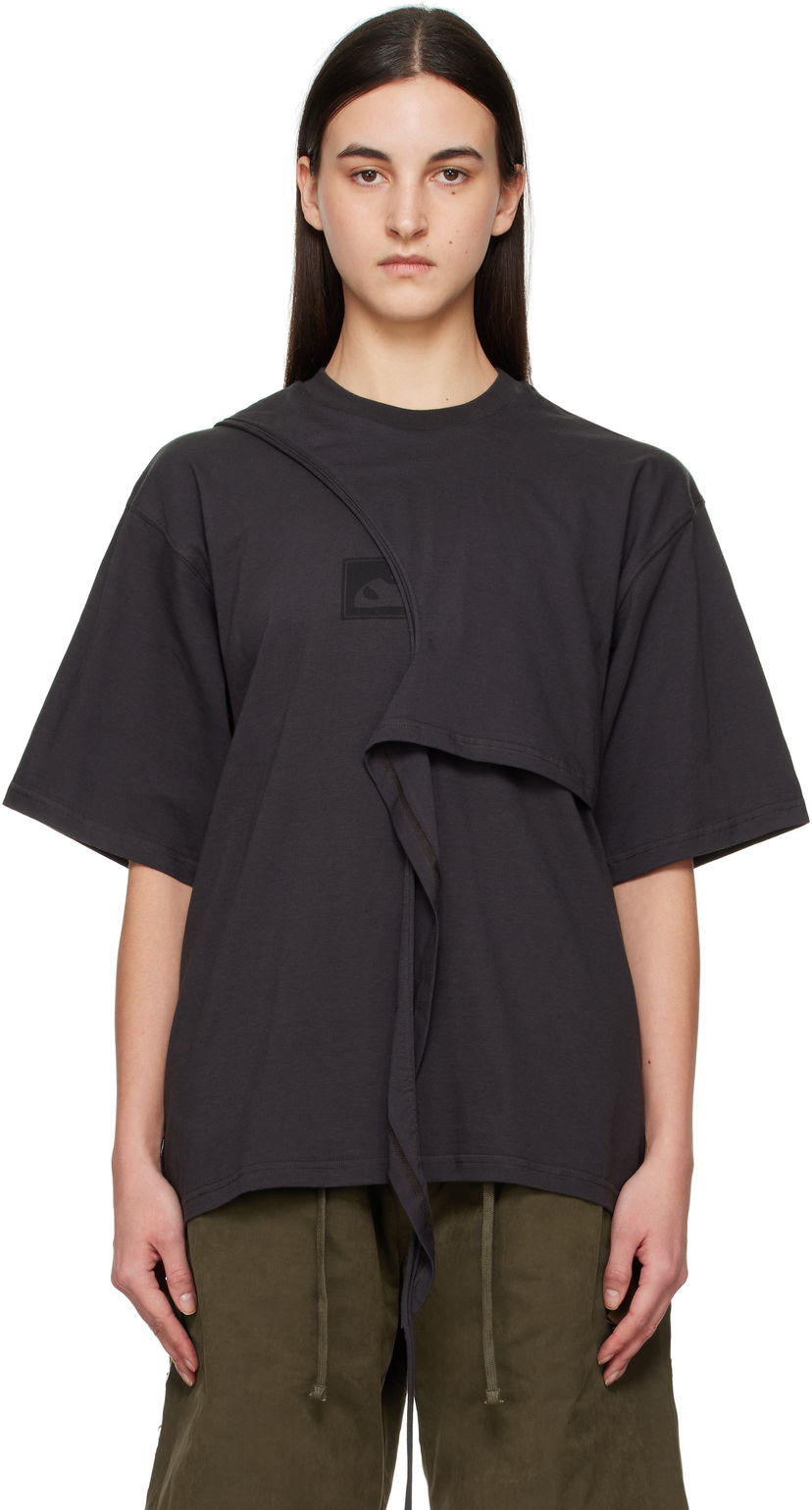 Majica kratkih rukava Ottolinger Ottolinger Wrap T-Shirt Crna | 11510251501