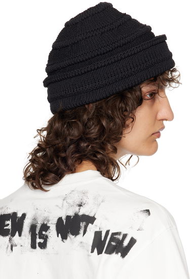 Kapica ADER ERROR Montblanc Black Knitted Beanie Crna | BMADSSHW0503BK, 2