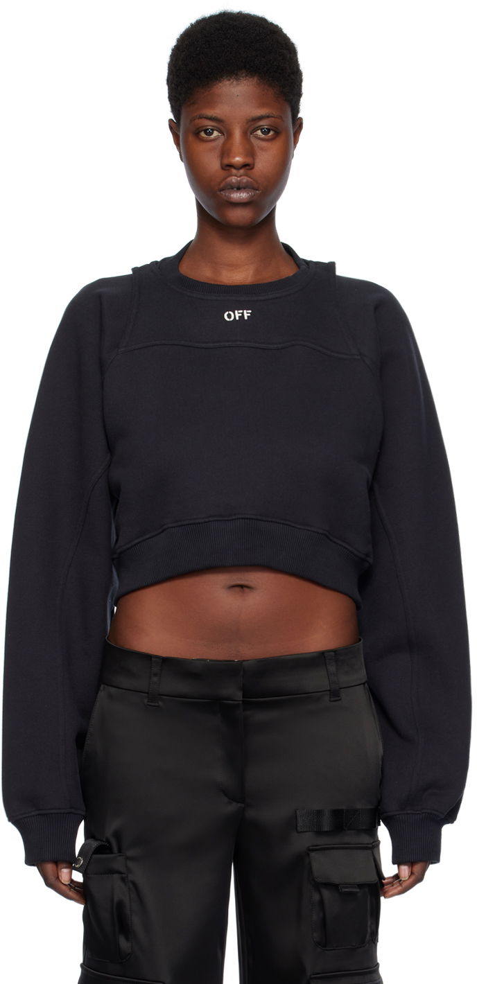 Dukserice Off-White Black 'Off' Stamp Sweatshirt Crna | OWBA071C99FLE0011001