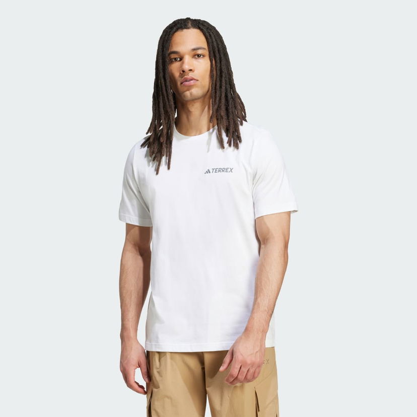 Majica kratkih rukava adidas Performance Terrex Graphic Tee Bijela | JW3559