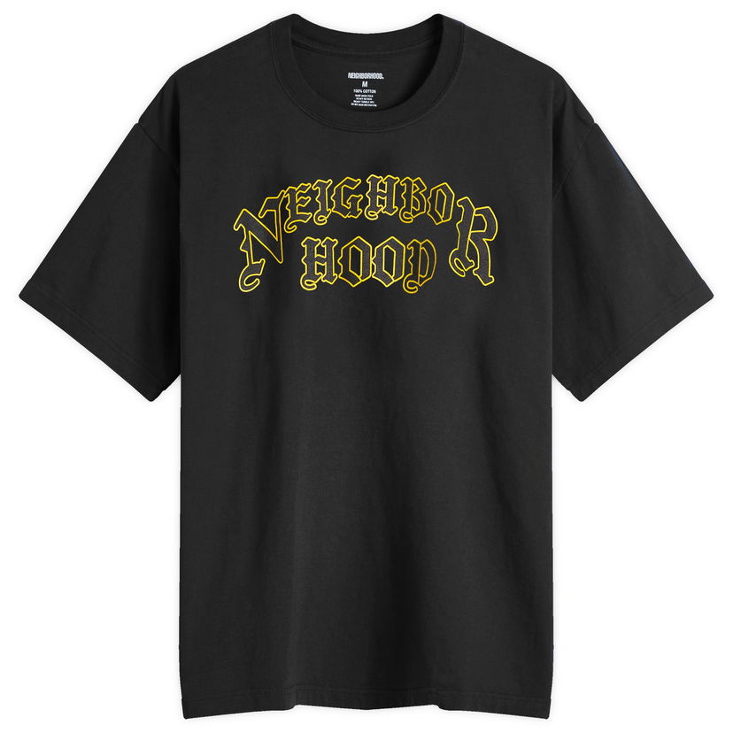 Majica kratkih rukava Neighborhood T-Shirt Print Crna | 242PCNH-ST04-BLK