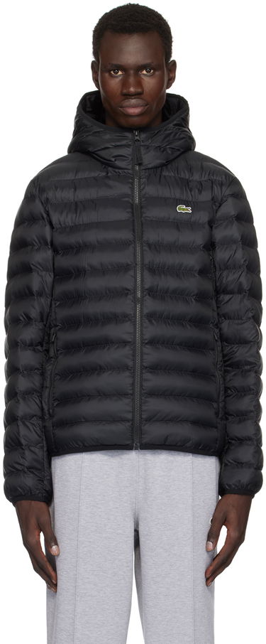 Pernata jakna Lacoste Puffer Jacket With Hood Crna | BH2909_031, 0
