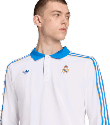 Polo majica adidas Originals adidas Originals Real Madrid Icon Long Sleeve Polo Shirt Bijela | jn3065, 2