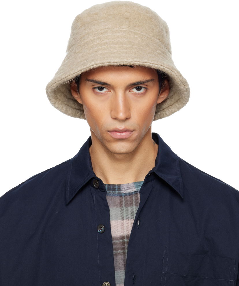 Šešir Dries Van Noten Dries Van Noten Wool Mohair Bucket Hat Bež | 252-029501-2055