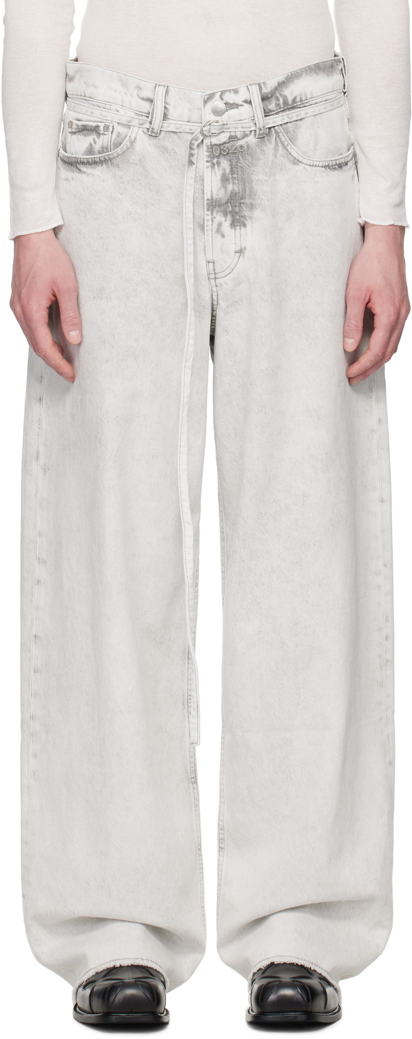 Jeans 032C 032c Down To Earth Wide Leg Jeans Siva | S25-URD-1063-150