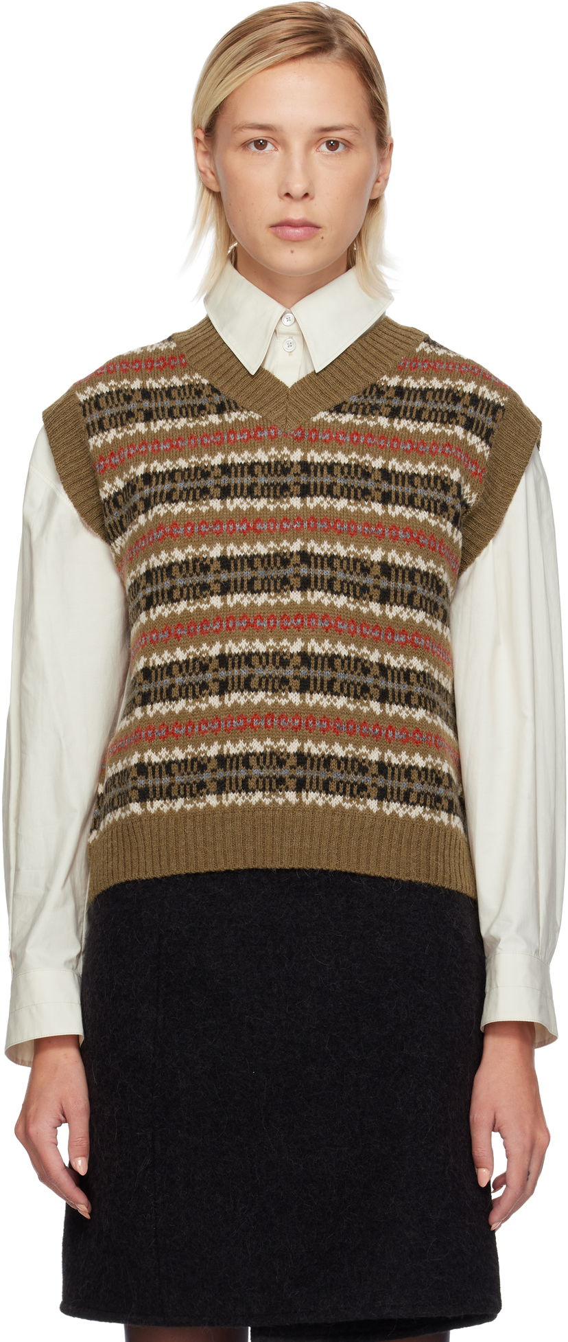 Prsluk Max Mara Weekend Fleres Jacquard Vest Višebojno | 2525356022600