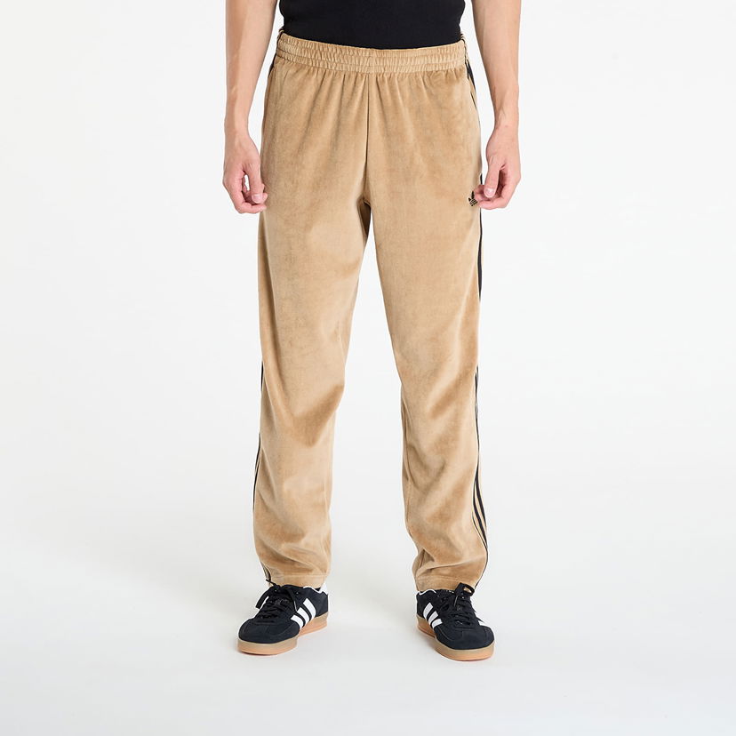 Trenirka adidas Originals adidas SST Adicolor Velour Track Pants Bež | JX1556