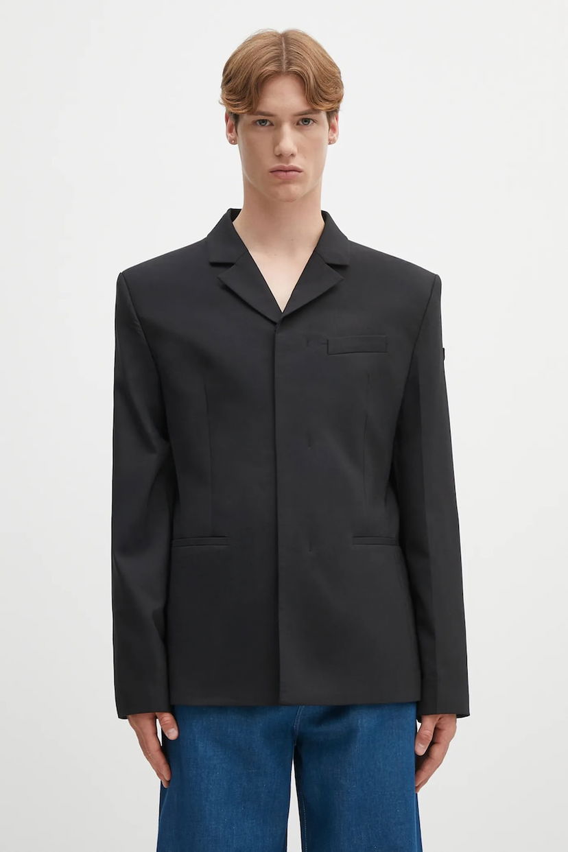 Kaputi 032C 032C Office Attire Wool Blend Blazer Crna | S25.MRW.2001.000