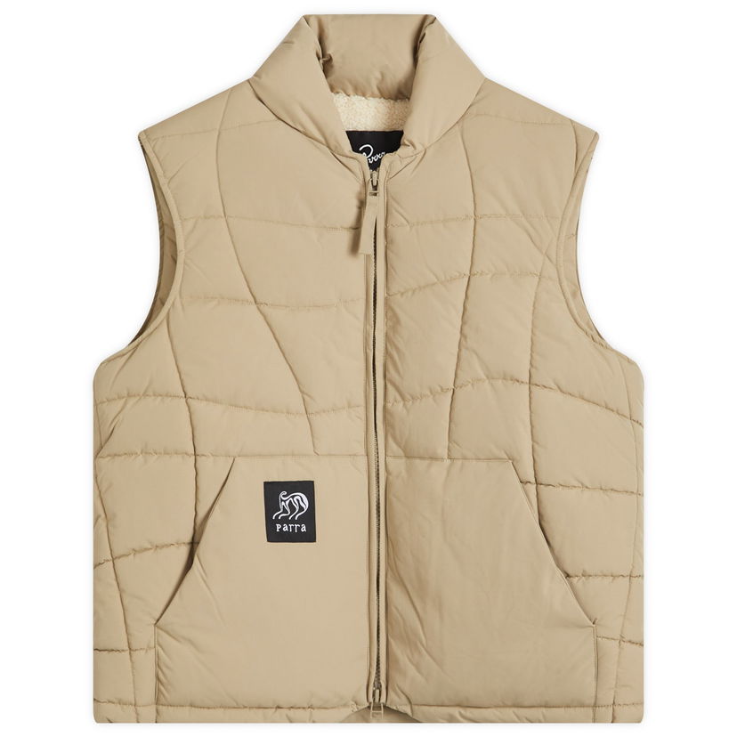 Prsluk By Parra Parra Waved Alien Puffer Vest Bež | 52250