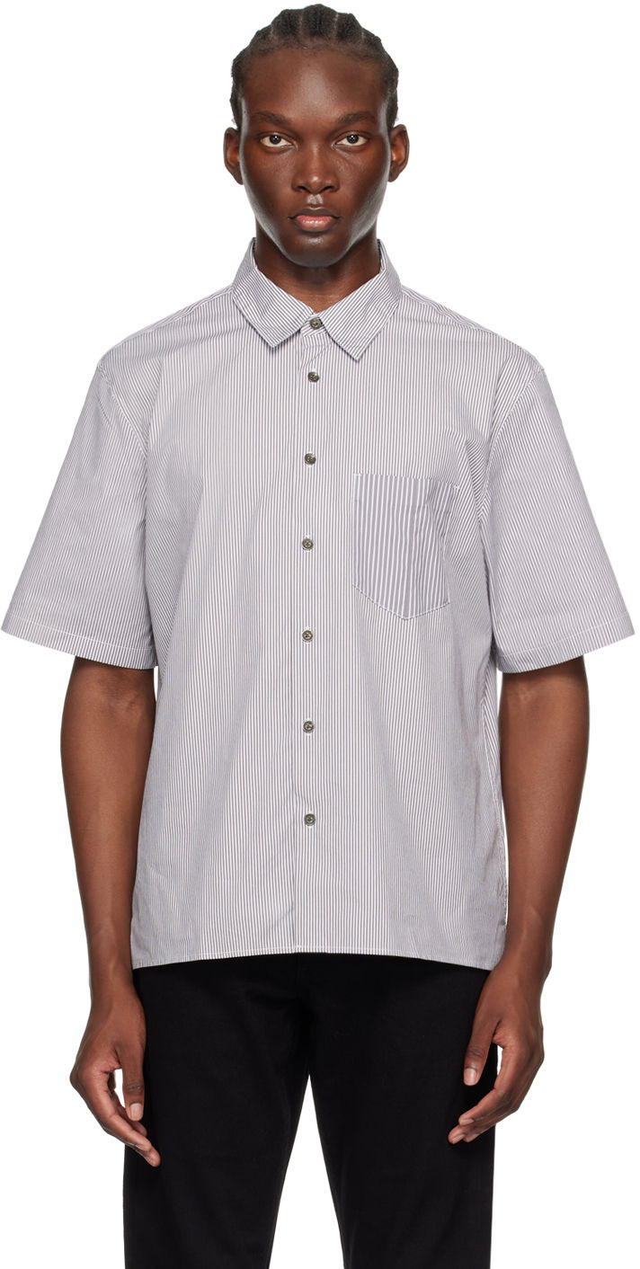 Košulja rag & bone rag & bone Dalton Striped Shirt Bijela | MBW24PA018MSML