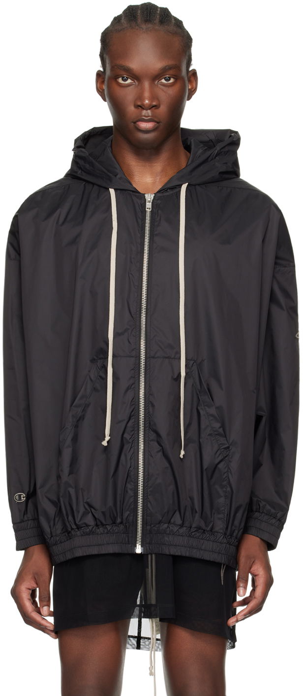 Vjetrovka Rick Owens Jumbo Jason's Hoodie Crna | CM01D0632 CHNY