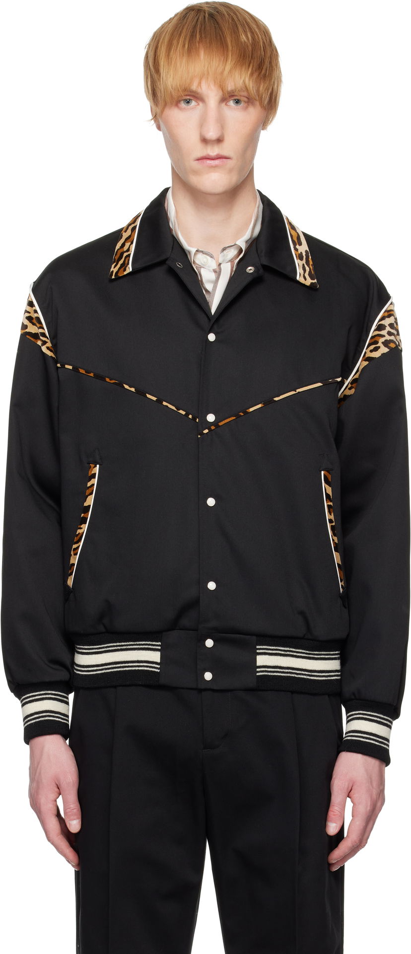 Bomber jakna WACKO MARIA WACKO MARIA Western Jacket Crna | 25SS-WMO-BL12