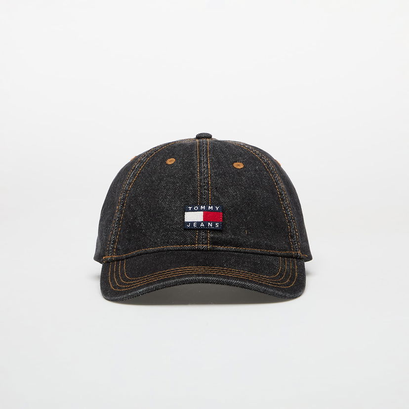 Kapa Tommy Hilfiger Tommy Jeans Heritage Denim Cap Crna | AM0AM13535 1BJ