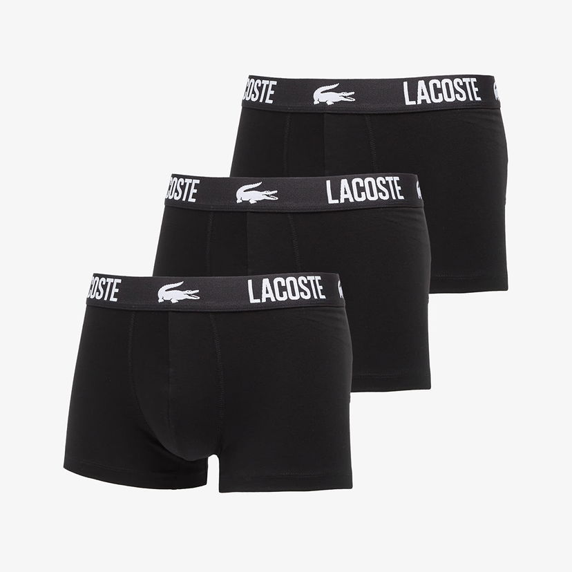 Bokserice Lacoste 3-Pack Trunk Black Crna | 5H2393 031