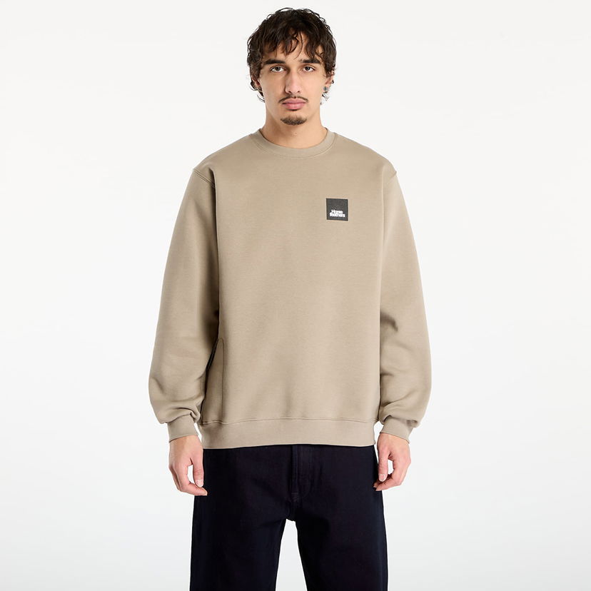 Dukserice Horsefeathers Dunk Crewneck Sweatshirt with Patch Logo Bež | SM1225U